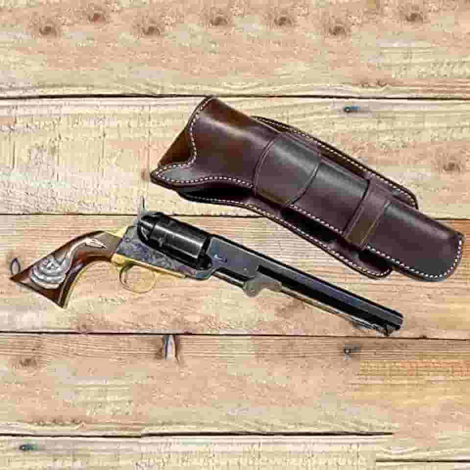 Coldre De Pederneira Pirata Medieval Retrô Sem Cinto Coldre De Pistola De Couro Ocidental Cowboy Único Suporte De Arma Coldre De Revólver Para Cosplay,Sensational421