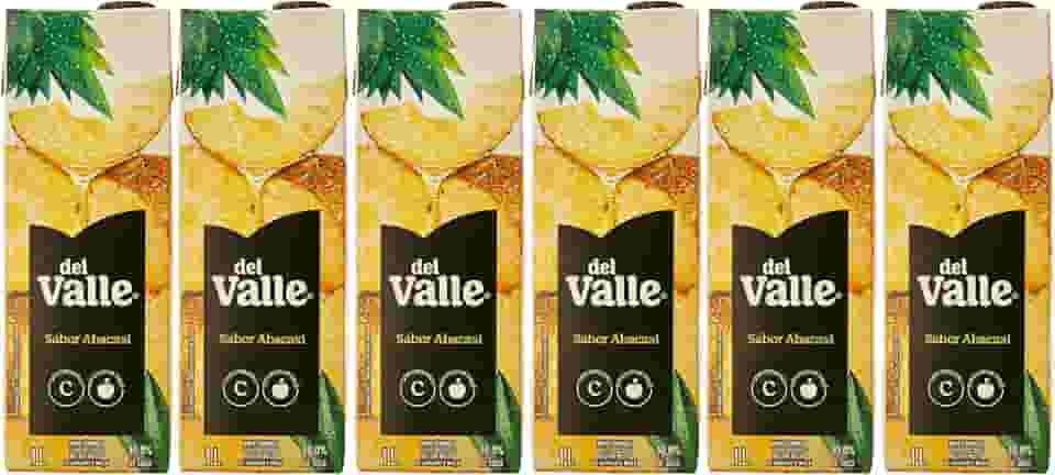 Pack de DEL VALLE ABACAXI 1L 6 unidades