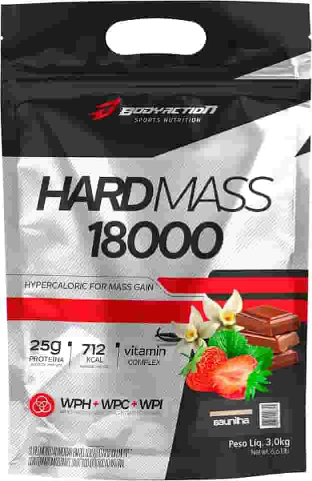 Hard Mass 18000 3Kg Hipercalórico Sabor Baunilha Bodyaction