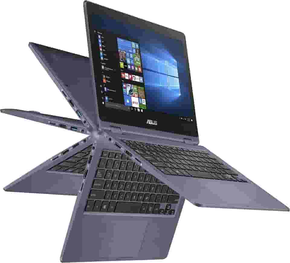 ASUS Vivobook Flip Fino e Leve 2 Em 1 Laptop- Tela Sensível Ao Toque Hd de 11,6', Processador Intel Dual-Core Celeron N3350, 4 Gb Ram, 64 Gb Emmc Storage, Windows 10 Em Modo S, Office 365- J202Na-Dh01