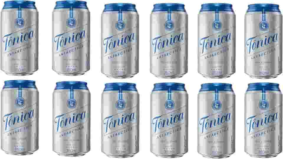 Pack de Água Tônica Antarctica Zero Açúcar Lata 350ML, 12 unidades