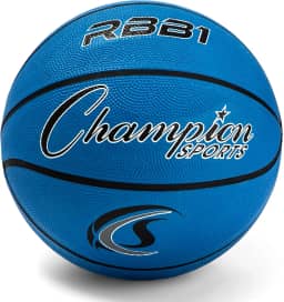 Champion Sports Bola de basquete de nylon com capa de borracha resistente oficial