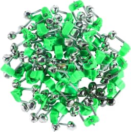 KISEER 50 clipes de sinos de pesca de plástico com alarme de vara de pesca com dois sinos de alerta