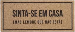 Capacho Vinil Kapazi Sinta-Se Em Casa 30X70cm – Tapete para Entrada Antiderrapante
