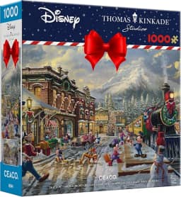 Ceaco Thomas Kinkade, Disney Holiday, Candy Cane Express - Puzzle de 1000 peças