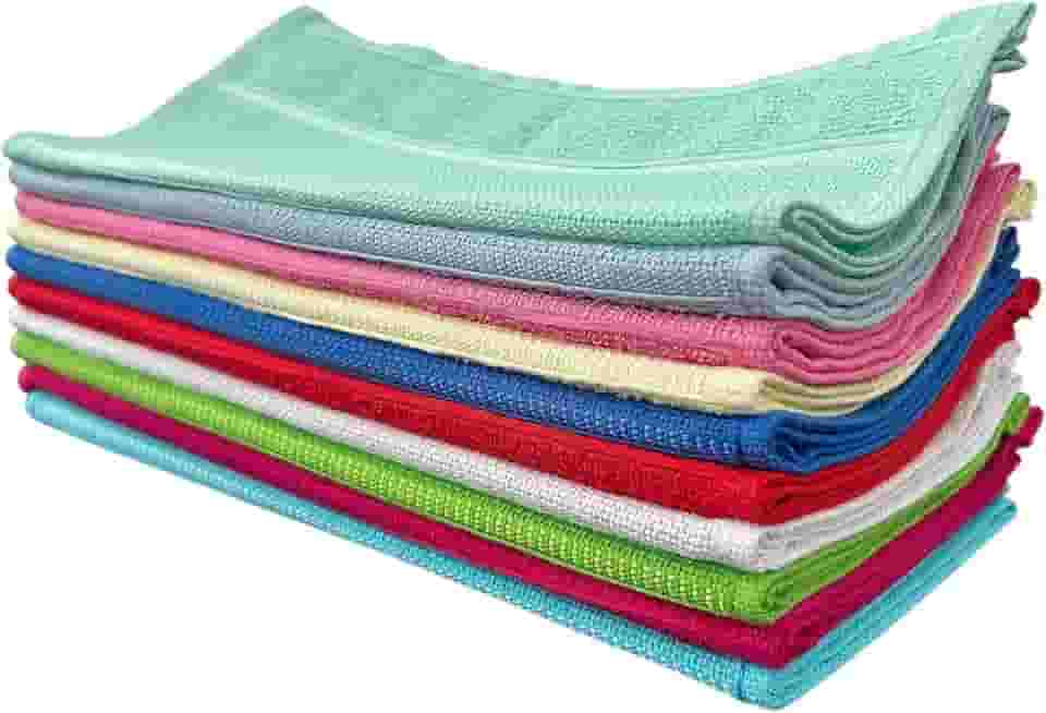 Kit 10 Toalhinha De Mão Boca Rosto Social Escolar Academia Ponto Cruz