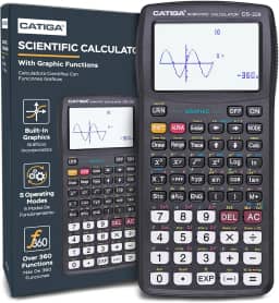 CATIGA Calculadora científica CS229 com funções gráficas, vários modos com interface de usuário intuitiva para iniciantes e cursos avançados