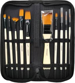 Sinoart Kit de Pincéis Hobby & Art 10 Peças, Sintético