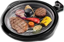 Grill Redondo Smart Grill 30cm, Mondial, Preto, 1200W, 110V - G-04