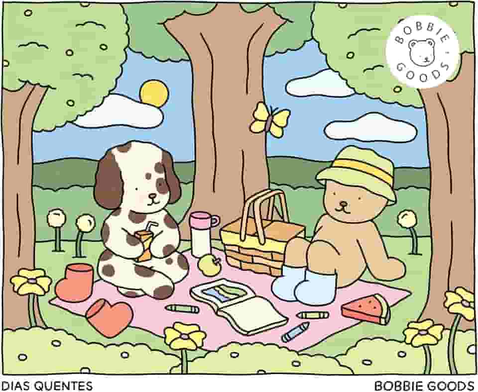 Dias quentes (Spring Summer) – Livro de colorir oficial Bobbie Goods