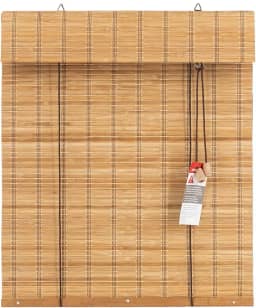 Persiana Rolo Bambu Evolux 140x160 cm Bege Haya