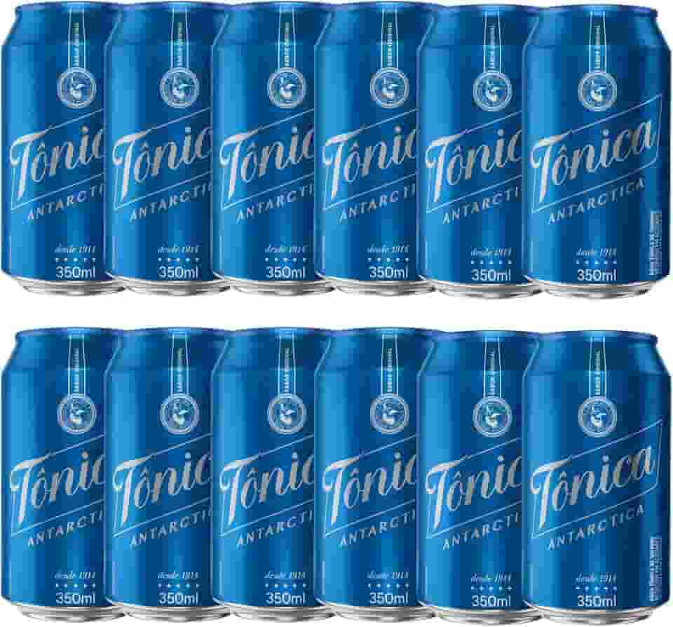Pack de Água Tônica Antarctica Lata 350ML, 12 unidades