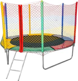 Cama Elástica Pula Pula 2,44 - Suporta 175 Kg Alta resistência - Rede com Zíper