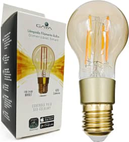 Smart Lâmpada de Filamento Bulbo Dimerizável, Compatível com Alexa, Marca Gaya.