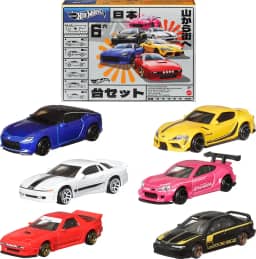 Hot Wheels Car Culture Premium Toy Car 6-Pack, Conjunto De 6 Die-Cast 1:64 Escala Veículos Japoneses Com Decoração Elevada (Estilos Podem Variar)