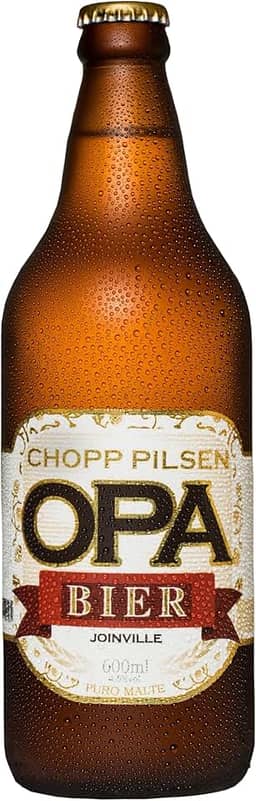 Cerveja Puro Malte Pilsen teor 4,6% 600ml Opa Bier