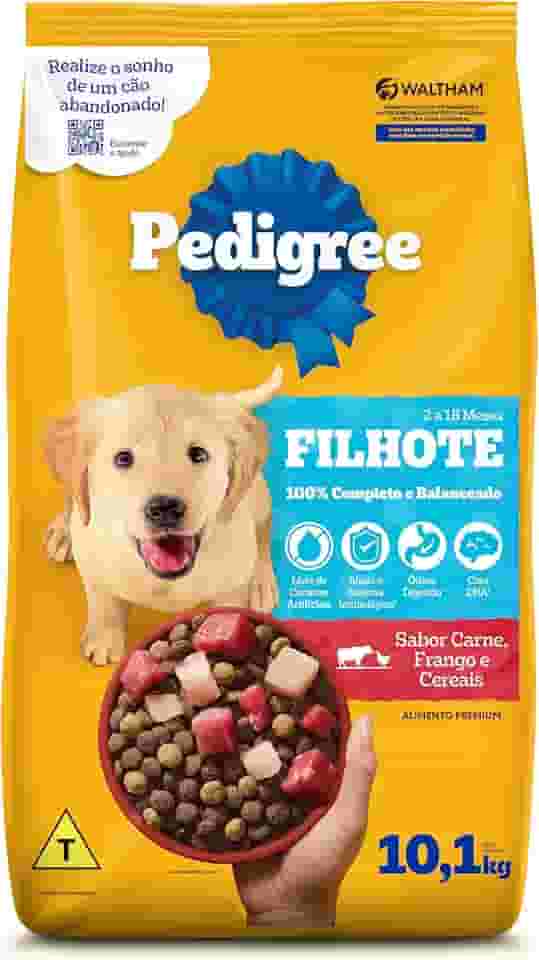 Ração Pedigree Carne Frango e Cereais Cães Filhotes 10.1 kg