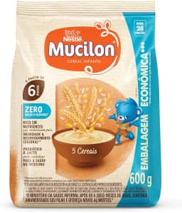 Cereal Infantil Mucilon® 5 Cereais Zero 600g