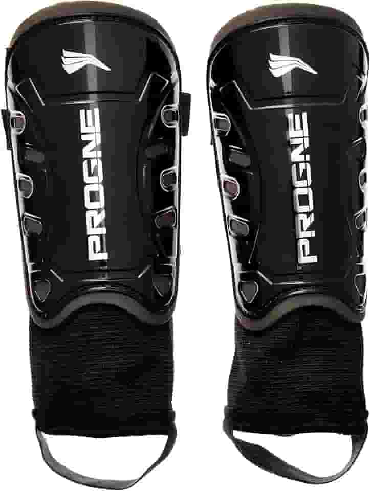 Caneleira Futebol Futsal Society Iron Com Tornozeleira - Preto - Par