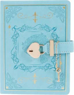 FALESOUL Diário com cadeado, diário vintage para mulheres e meninas, 288 páginas com bordas douradas, capa dura em forma de coração, diário de senha para mulheres e meninas adolescentes com caixa de