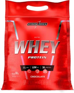 Integralmedica - Hipercalórico - Nutri Whey Protein Chocolate - Pouch 900g - Fonte de Proteínas e Carboidratos - Suplemento Alimentar, Ganho Muscular e Recuperação Pós-Treino - Super Mass Gainer