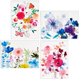 Hallmark Cartões em branco sortidos, flores pintadas (48 cartões com envelopes)