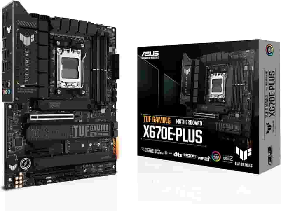 Placa Mãe Asus TUF GAMING X670E-PLUS (AM5/DDR5/4x M.2 /PCIe 5.0/USB3.2)