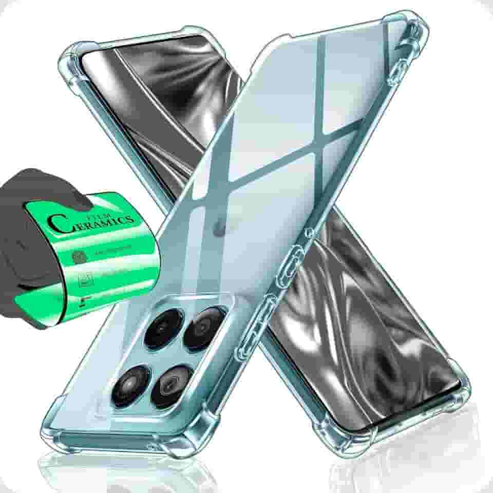 Capa capinha Anti Shock Transparente + Película Para Motorola G56