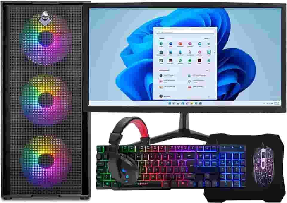 PC Gamer Completo Intel Core I7 3.4GHz 16GB DDR3 SSD 480GB Monitor 19" Kit Gamer - Escolha a placa de vídeo (RX 580 8GB)