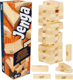 Official Hasbro Games Jenga Game | Digital Die for 6 More Ways to Play | Original Wood Block Game | Stacking Tower | Ages 6+ | 1+ Players | Party Games