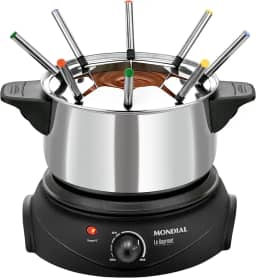 Panela Elétrica de Fondue, Mondial, Preto/Prata, 1200W, 220V - FD-02
