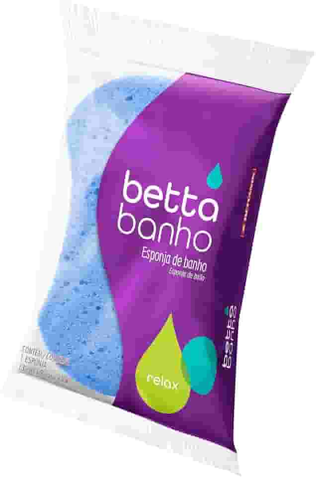 BettaBanho - Esponja Relax Para Banho, Cor Roxa, Bettanin