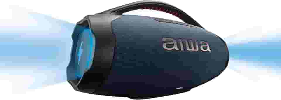 Caixa de Som Boombox Plus AIWA BBS-01-LBL 200W BT 30H IP66 USB RGB