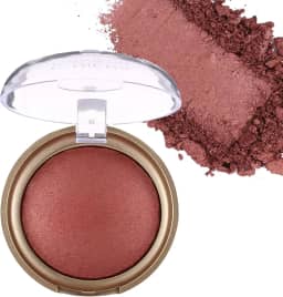 Blush assado, blush marmorizado para bochechas, paleta de pó de blushes com acabamento acetinado brilhante, cor montável em pó natural para maquiagem facial