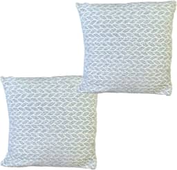 Kit 2 Peças Capa para Almofada Decorativa Estampa Geométrica 40x40cm com Zíper (Cinza)