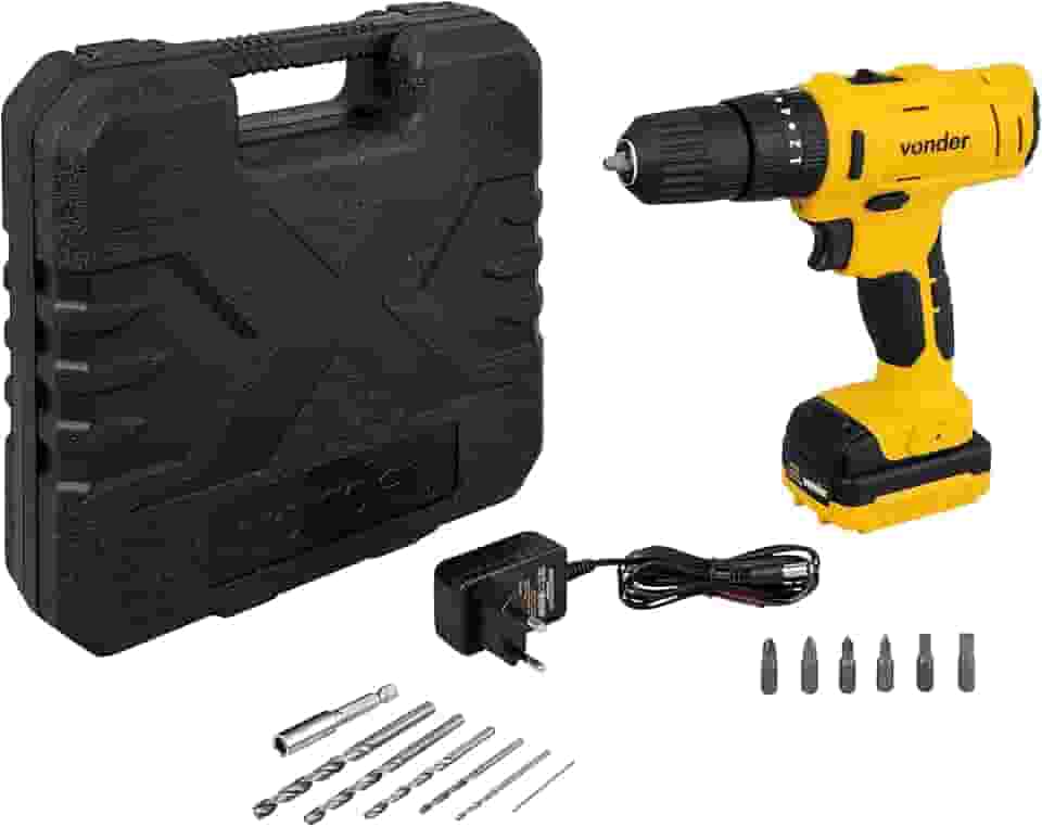 Parafusadeira/Furadeira Com Impacto A Bateria, 12 V, Fonte Bivolt Automática, Pfv 120i Vonder.