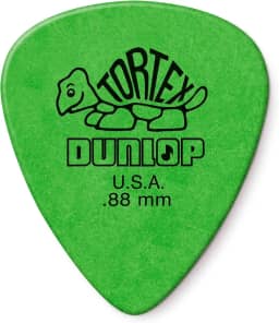 Palheta de guitarra JIM DUNLOP Tortex, pacote com 12, verde