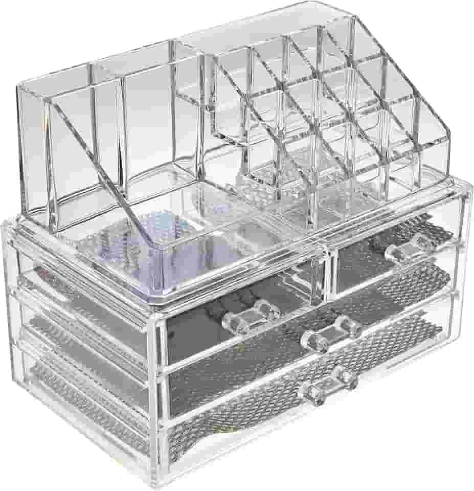 LM Organizador de Maquiagem com 4 Gavetas e 20 Divisórias